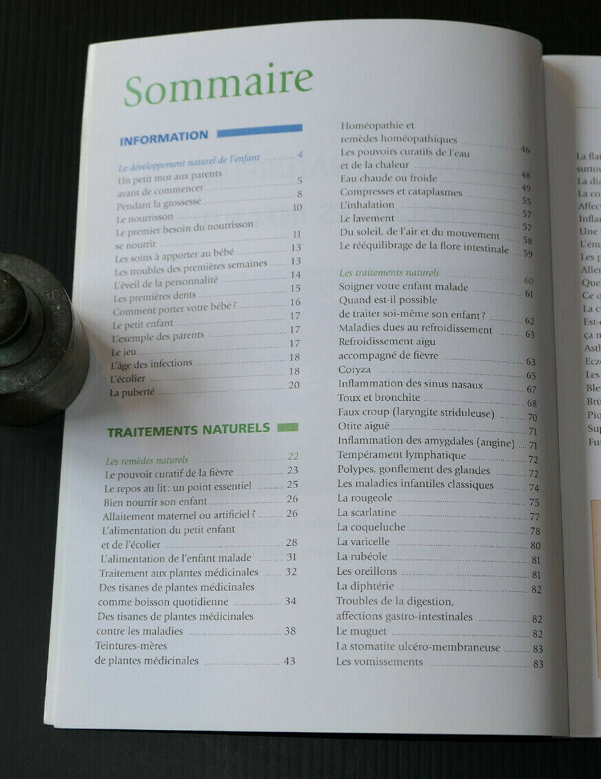 MEDECINE NATURELLE ET MALADIES INFANTILES / W. STELLMANN / PEDIATRIE VIGOT 2001