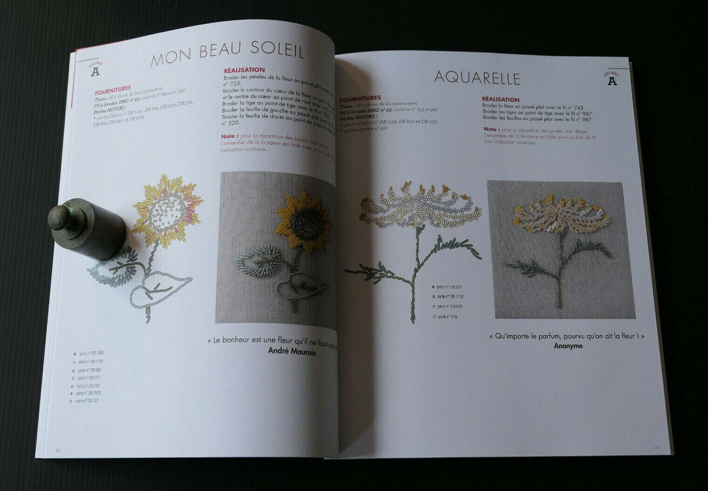 BRODERIE CREATIVE YUKIKO OGURA / LA BRODERIE PERLEE / LES EDITIONS DE SAXE 2019
