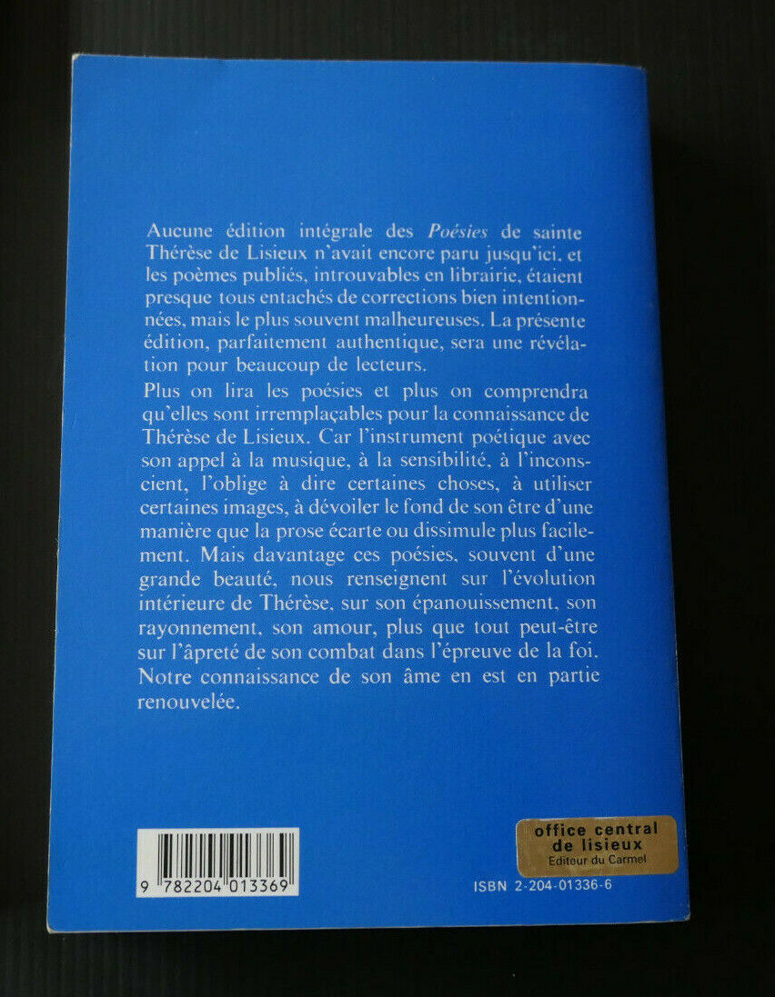 SAINTE THERESE DE L'ENFANT-JESUS / LOT DE 3 LIVRES