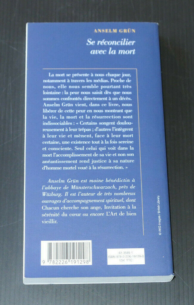 SE RECONCILIER AVEC LA MORT / ANSELM GRUN / ALBIN MICHEL 2009