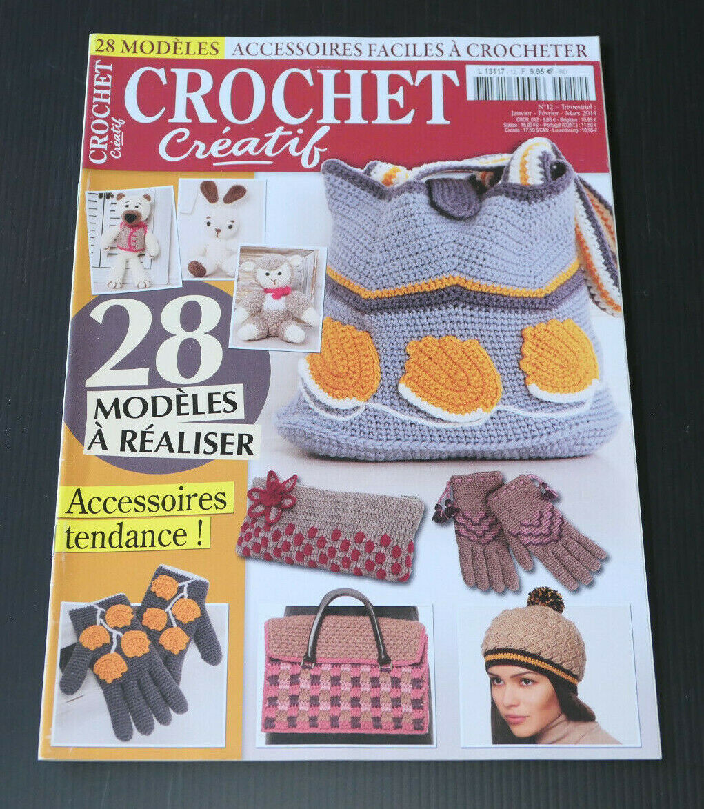 CROCHET / LOT DE 5 REVUES / CREATION