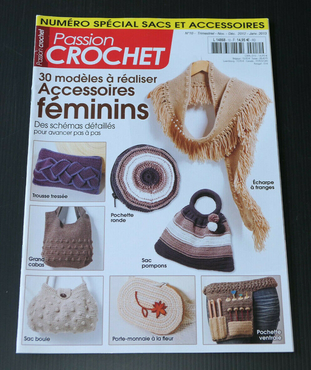 CROCHET / LOT DE 5 REVUES / CREATION