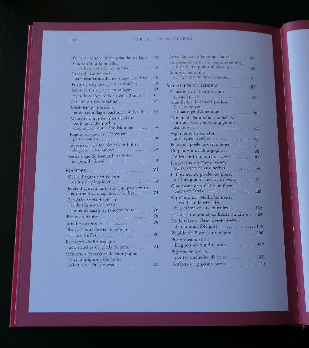 LA CUISINE DE LYON BOURGOGNE PAR SES CHEFS / RECETTES GASTRONOMIE / 1997