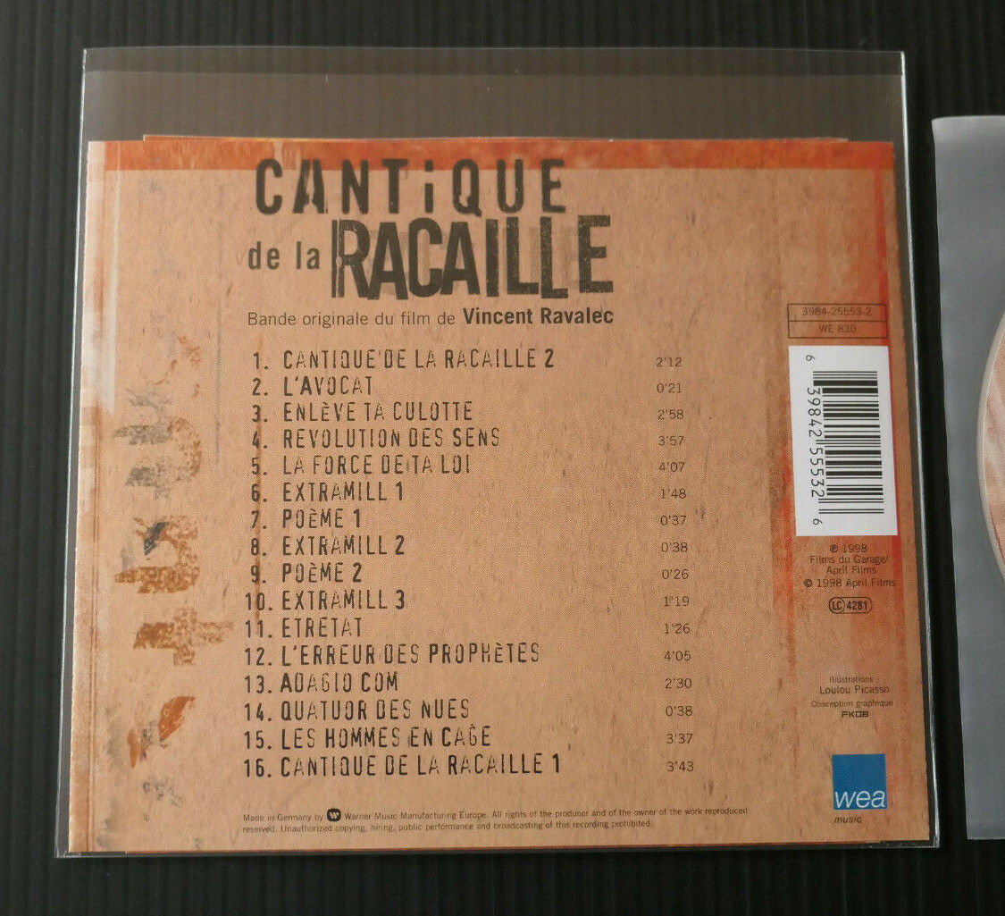 CD CANTIQUE DE LA RACAILLE / ROBERT MINY / BOF VINCENT RAVALEC / WEA 1998