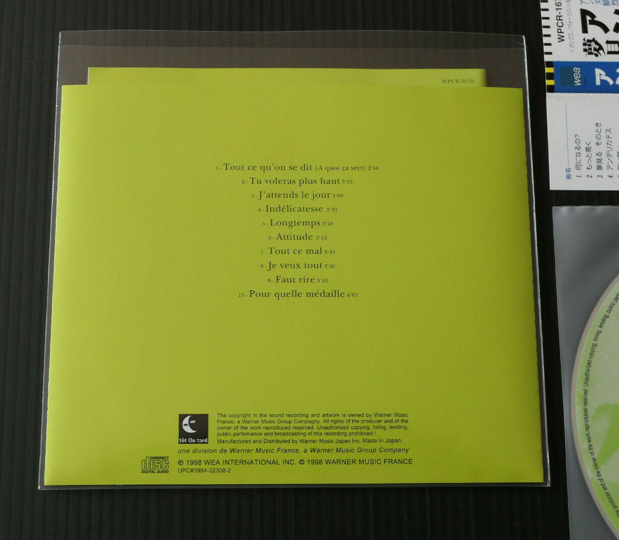 CD ANNE WARIN / INDELICATESSE / 1998 / JAPAN