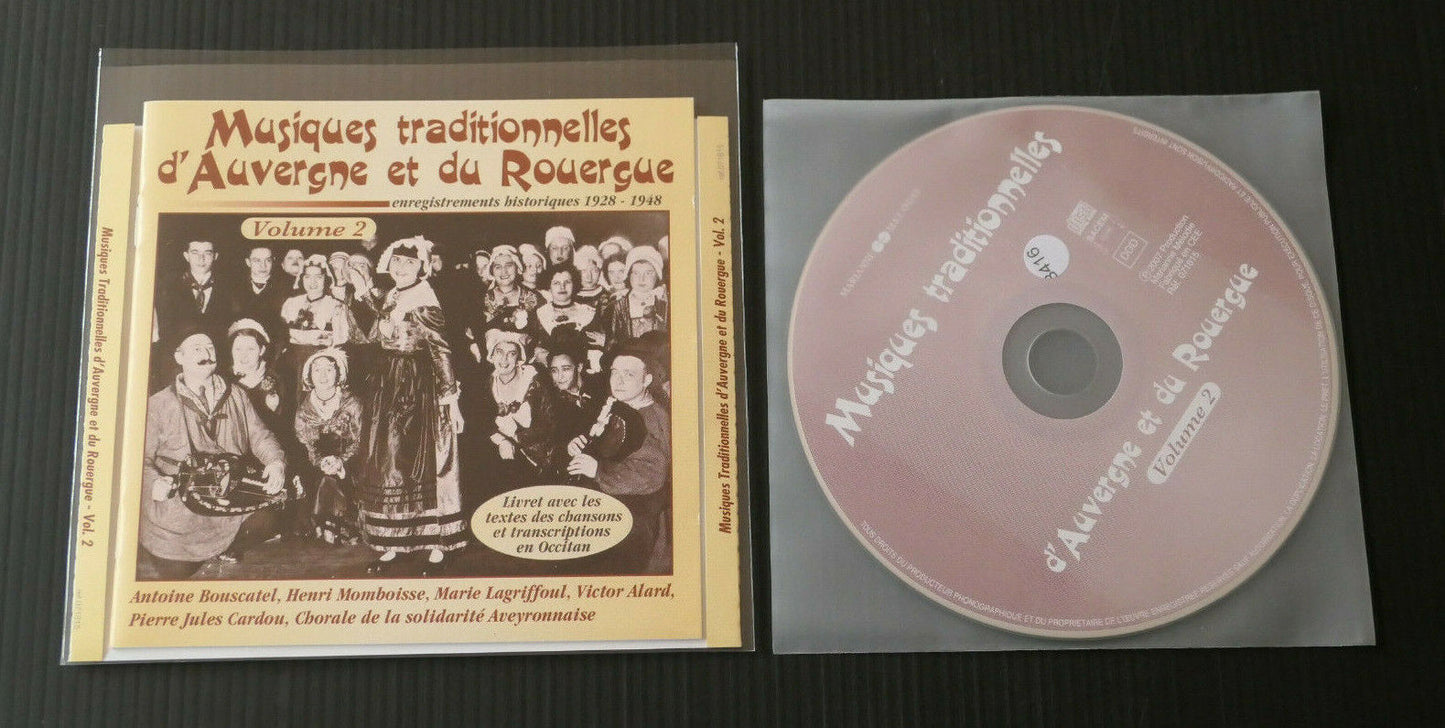 CD TRADITIONAL MUSIC FROM AUVERGNE AND ROUERGUE / VOLUME 2 / 2007