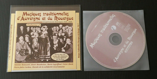 CD MUSIQUES TRADITIONNELLES D'AUVERGNE ET DU ROUERGUE / VOLUME 2 / 2007