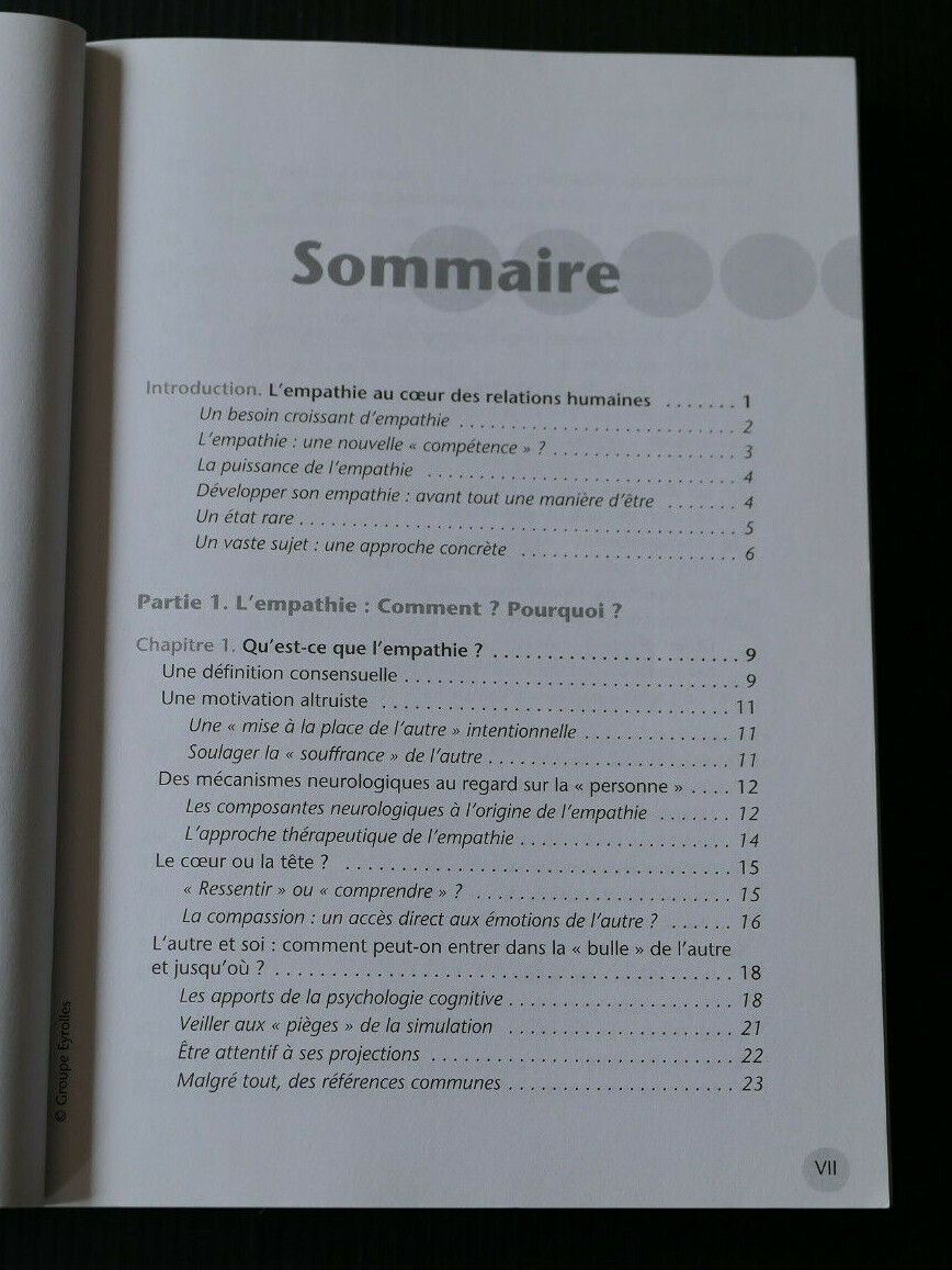 DEVELOPPER SON EMPATHIE / SARAH FAMERY / EYROLLES 2007 / DEVELOPPEMENT PERSONNEL