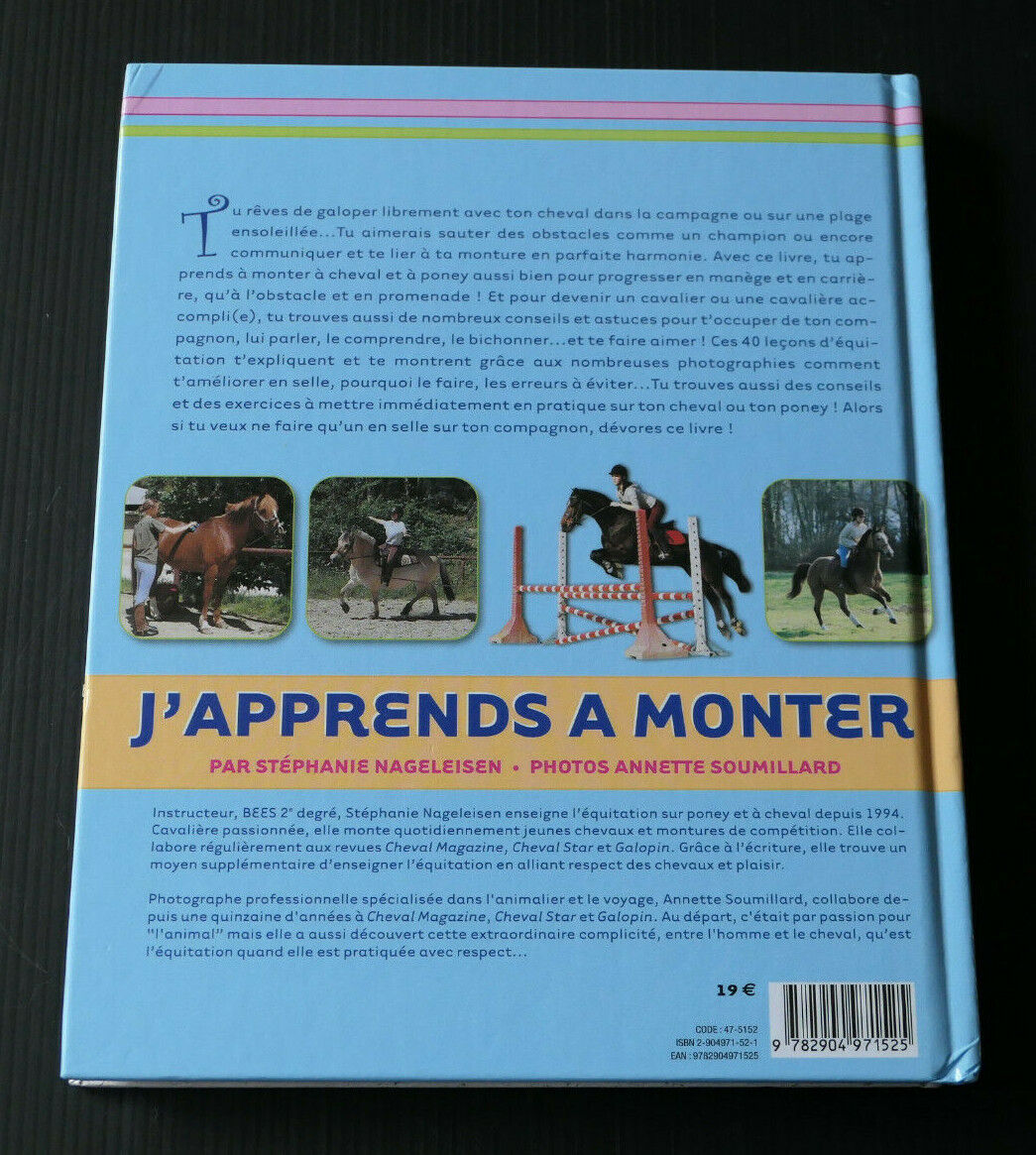 J'APPRENDS A MONTER / STEPHANIE NAGELEISEN / EQUILIVRES 2004 / EQUITATION CHEVAL