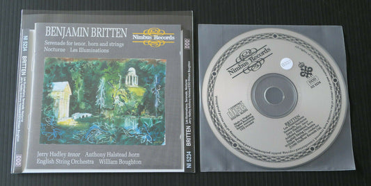 CD BENJAMIN BRITTEN / JERRY HADLEY / ANTHONY HALSTEAD / ENGLISH STRING ORCHESTRA