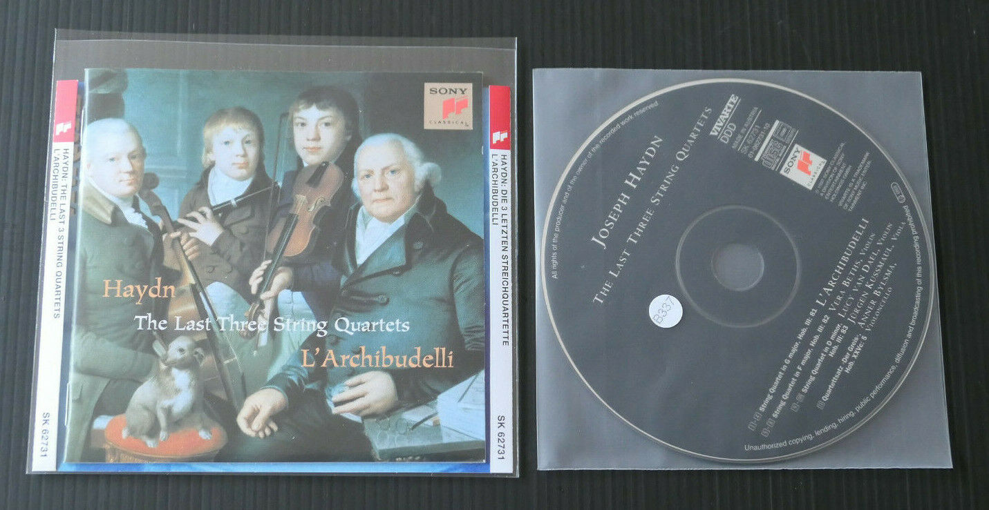 CD HAYDN / THE LAST THREE STRING QUARTETS / L'ARCHIBUDELLI / SONY 1997