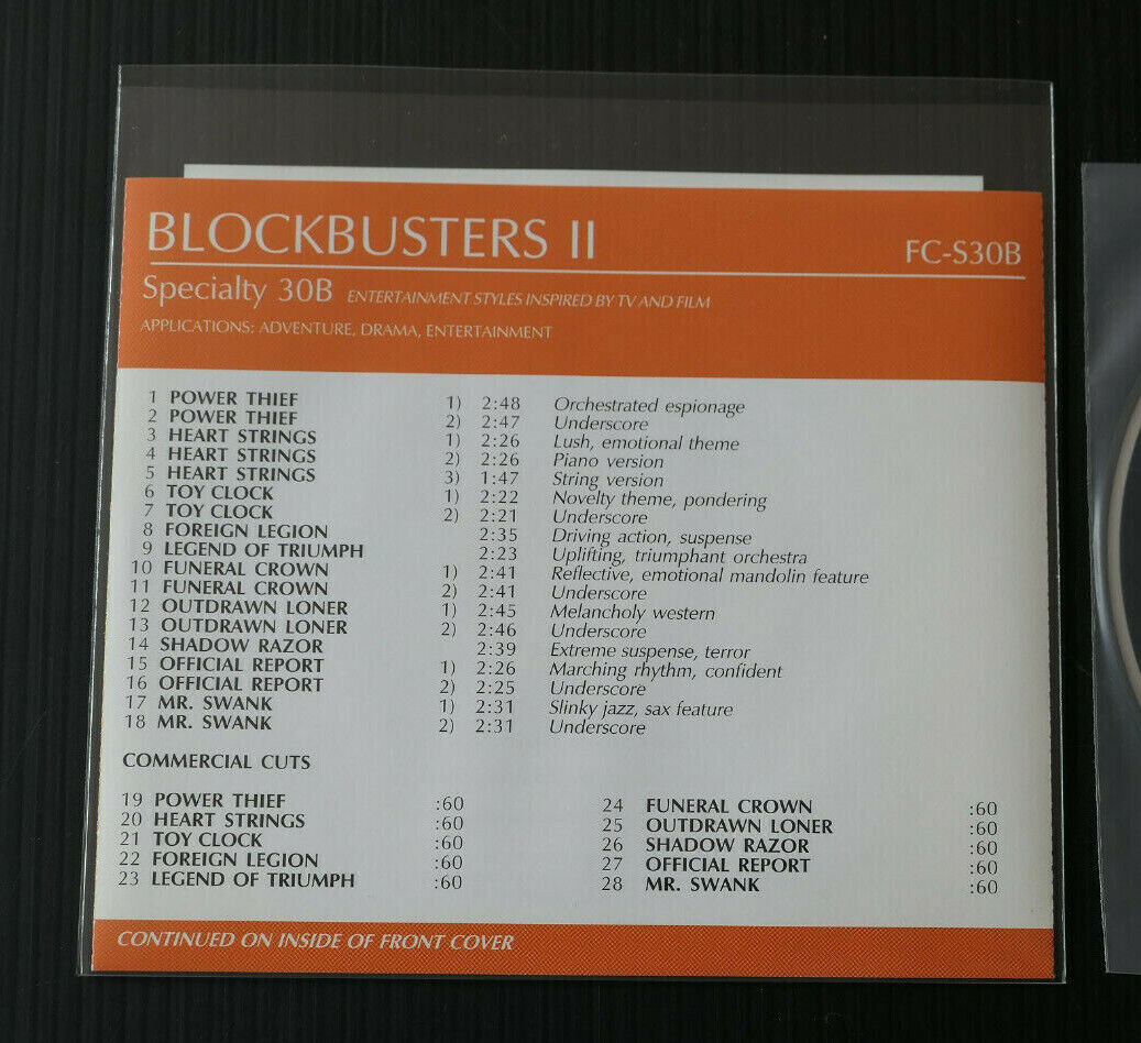 CD BLOCKBUSTERS II / CHRIS MANY / FIRSTCOM 1998