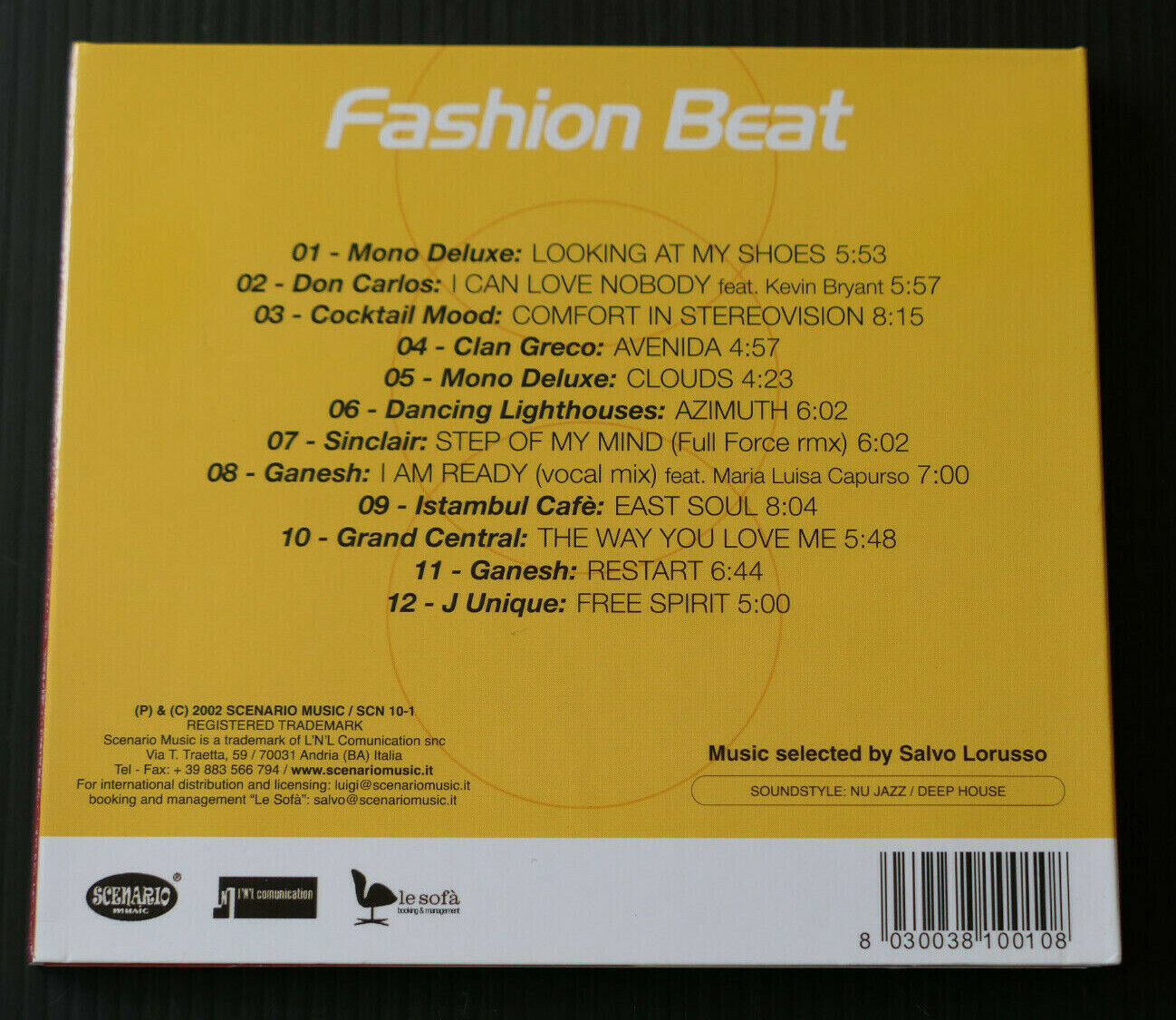 CD FASHION BEAT / MUSIC FOR STYLISH PEOPLE / 2002