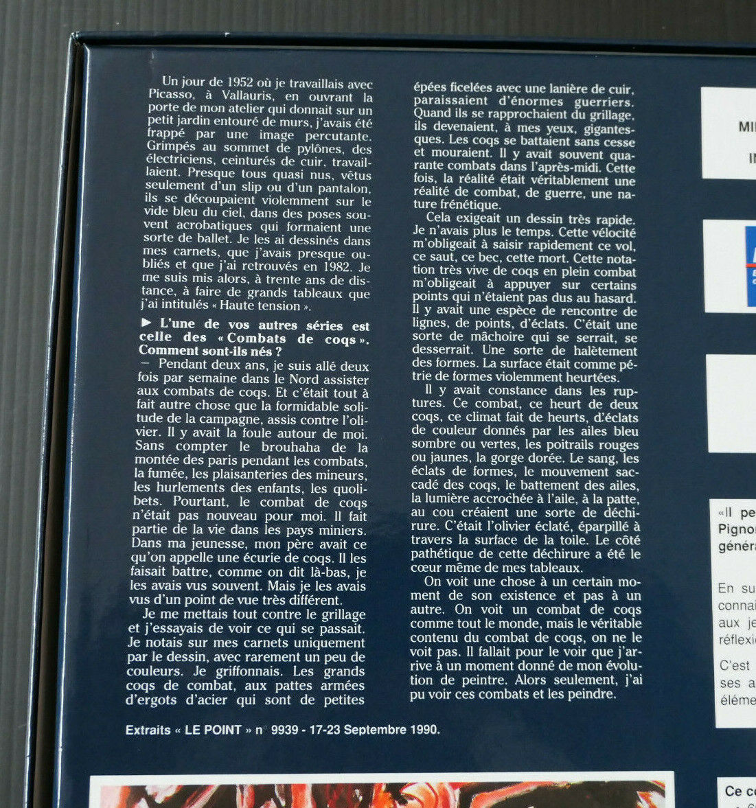 EDOUARD PIGNON / COFFRET 60 DIAPOSITIVES + FICHES + BIOGRAPHIE / 1990 / PEINTURE