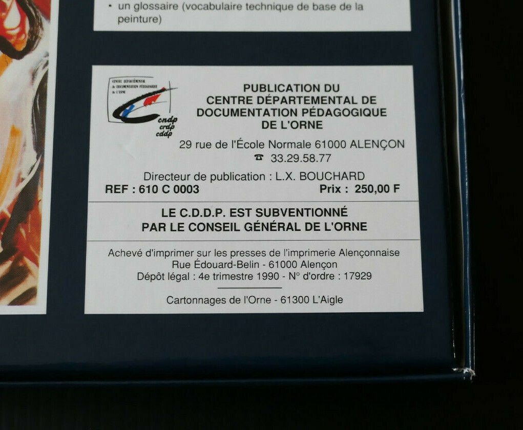 EDOUARD PIGNON / COFFRET 60 DIAPOSITIVES + FICHES + BIOGRAPHIE / 1990 / PEINTURE