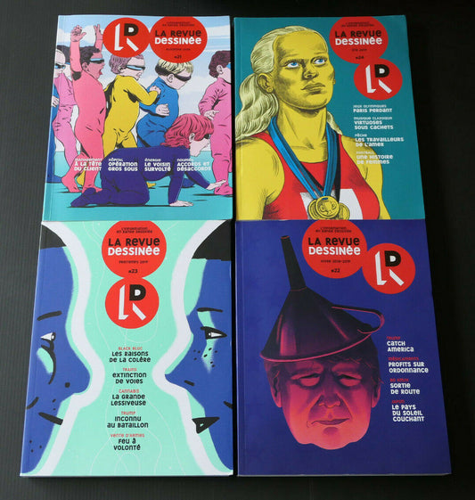 LA REVUE DESSINEE / LOT DE 4 NUMEROS 2018 2019 / BD BANDE DESSINEE