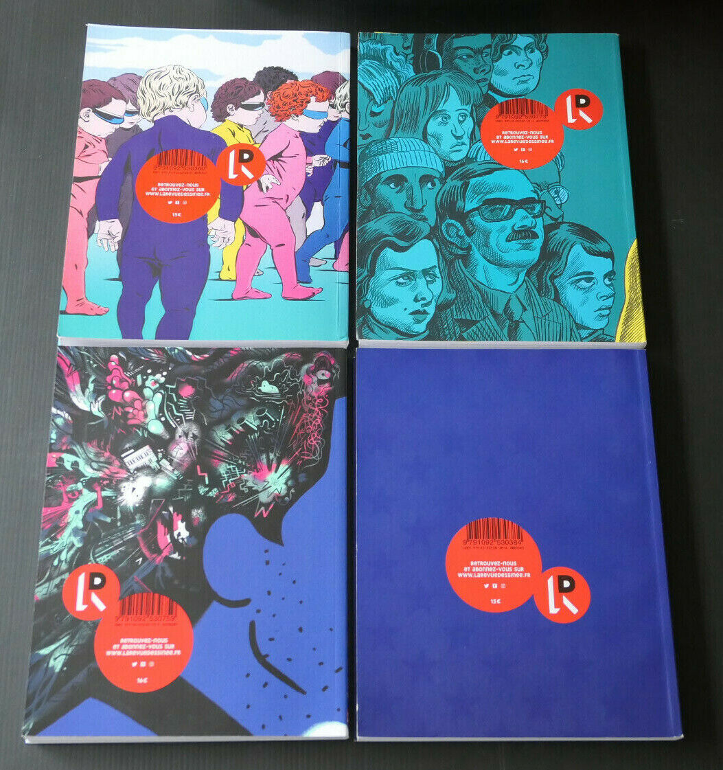 LA REVUE DESSINEE / LOT DE 4 NUMEROS 2018 2019 / BD BANDE DESSINEE