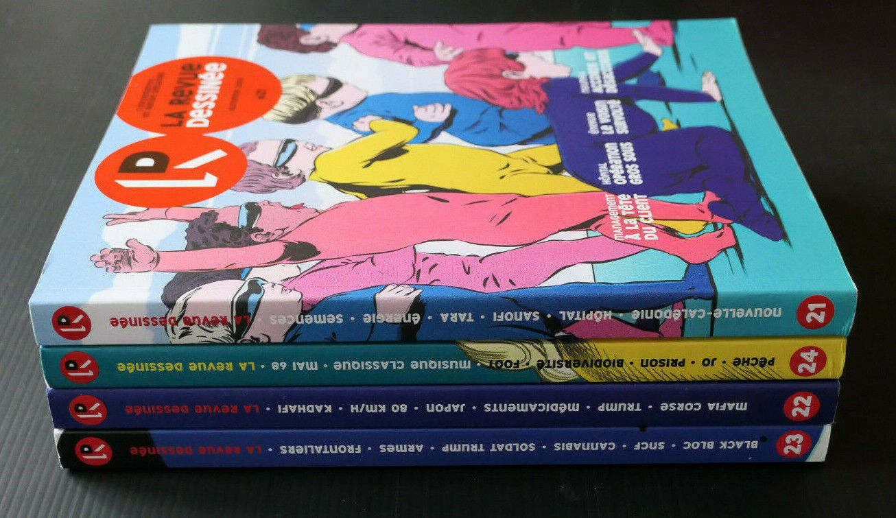 LA REVUE DESSINEE / LOT DE 4 NUMEROS 2018 2019 / BD BANDE DESSINEE