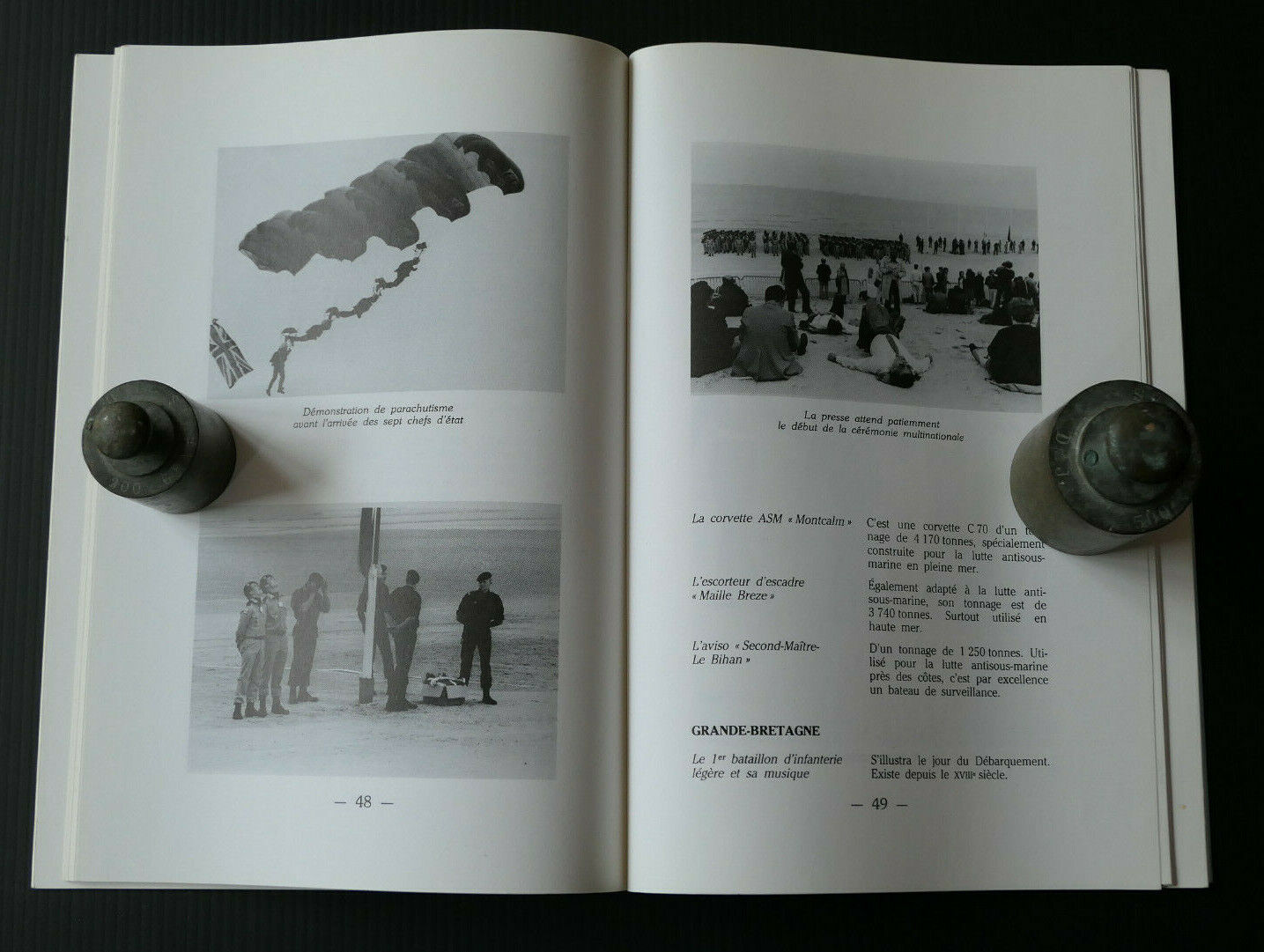 LIVRE SOUVENIR CEREMONIES 40e ANNIVERSAIRE DEBARQUEMENT NORMANDIE 6 JUIN 1984