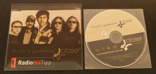 CD SINGLE PROMO FOOL'S GARDEN / CLOSER / 2002