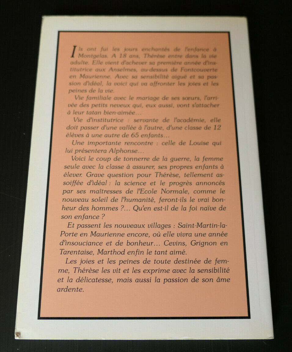 THERESE BILLARD DIT ADIEU A MONTGELAS L'INSTITUTRICE / GENS DE SAVOIE / 1990