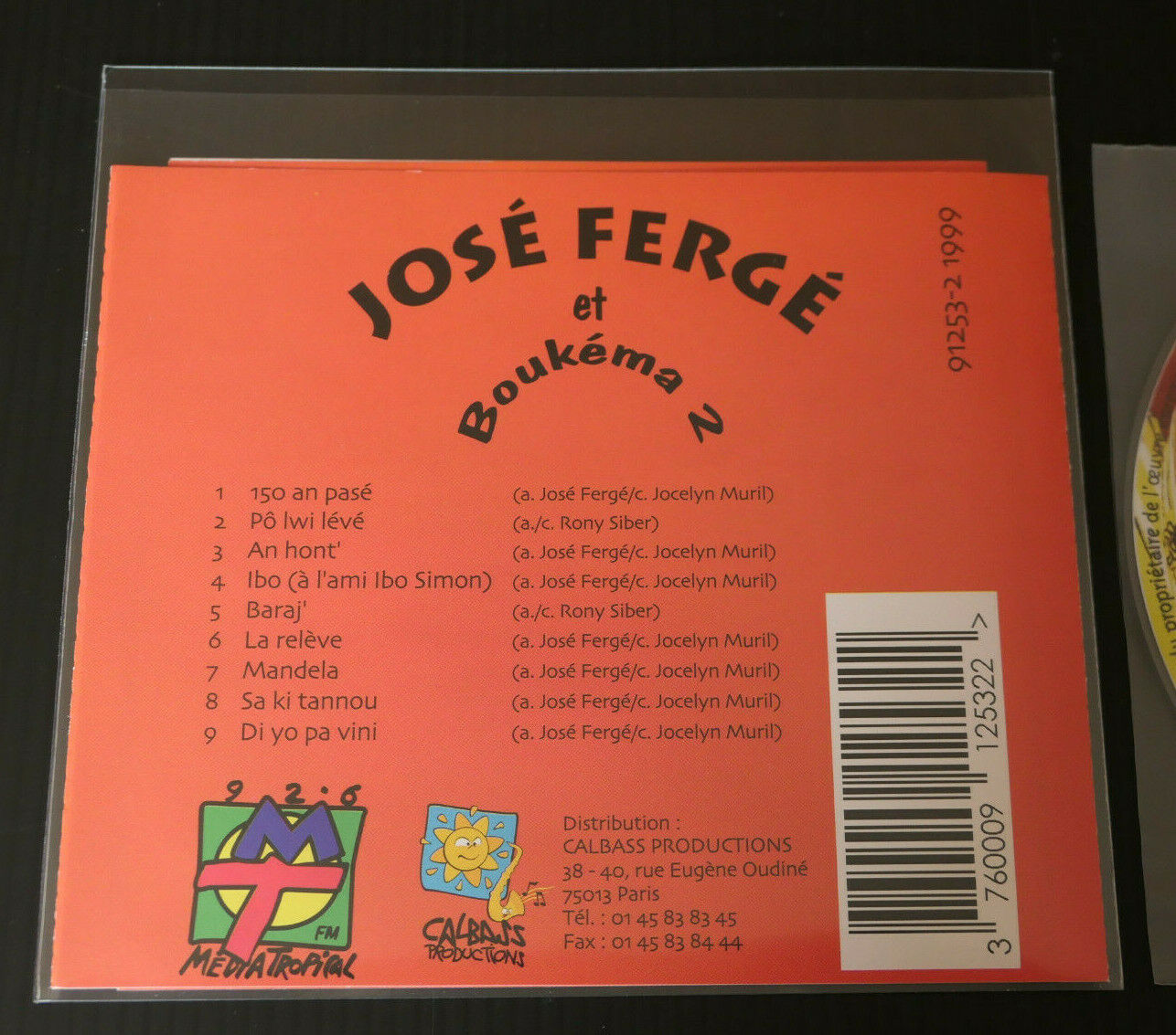 CD JOSE FERGE ET BOUKEMA 2 / CALBASS 1999