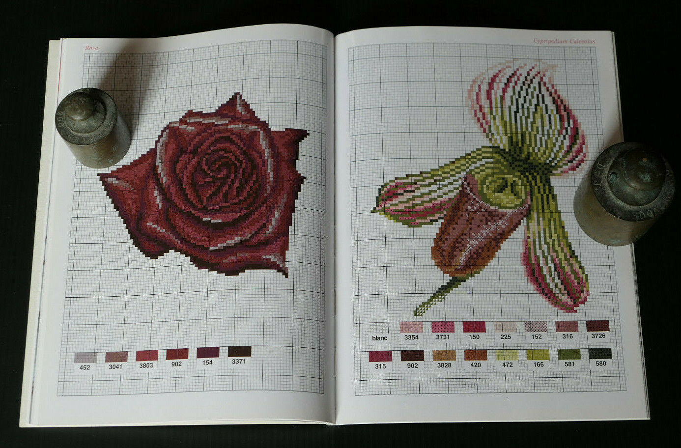 POINT DE CROIX / JARDIN / FLEURS / MANGO PRATIQUE / BRODERIE COUTURE MODELES