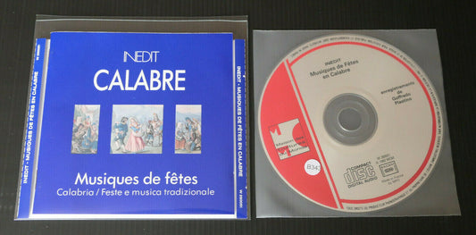 CD INEDIT / CALABRE / MUSIQUES DE FETES / GOFFREDO PLASTINO / 1993