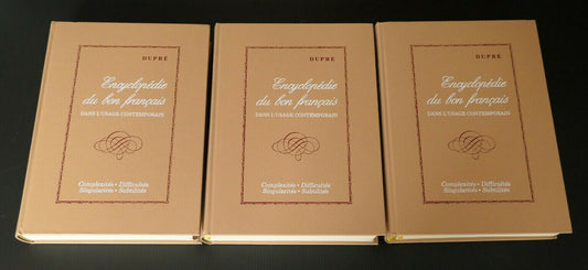 ENCYCLOPEDIE DU BON FRANCAIS DANS L'USAGE CONTEMPORAIN / DUPRE / 1972 / LANGUE