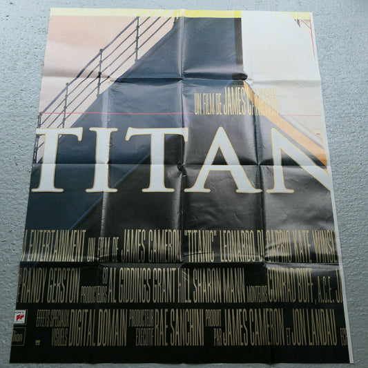 Affiche De Cinéma 4 X 3 M TITANIC JAMES CAMERON DI CAPRIO KATE WINSLET