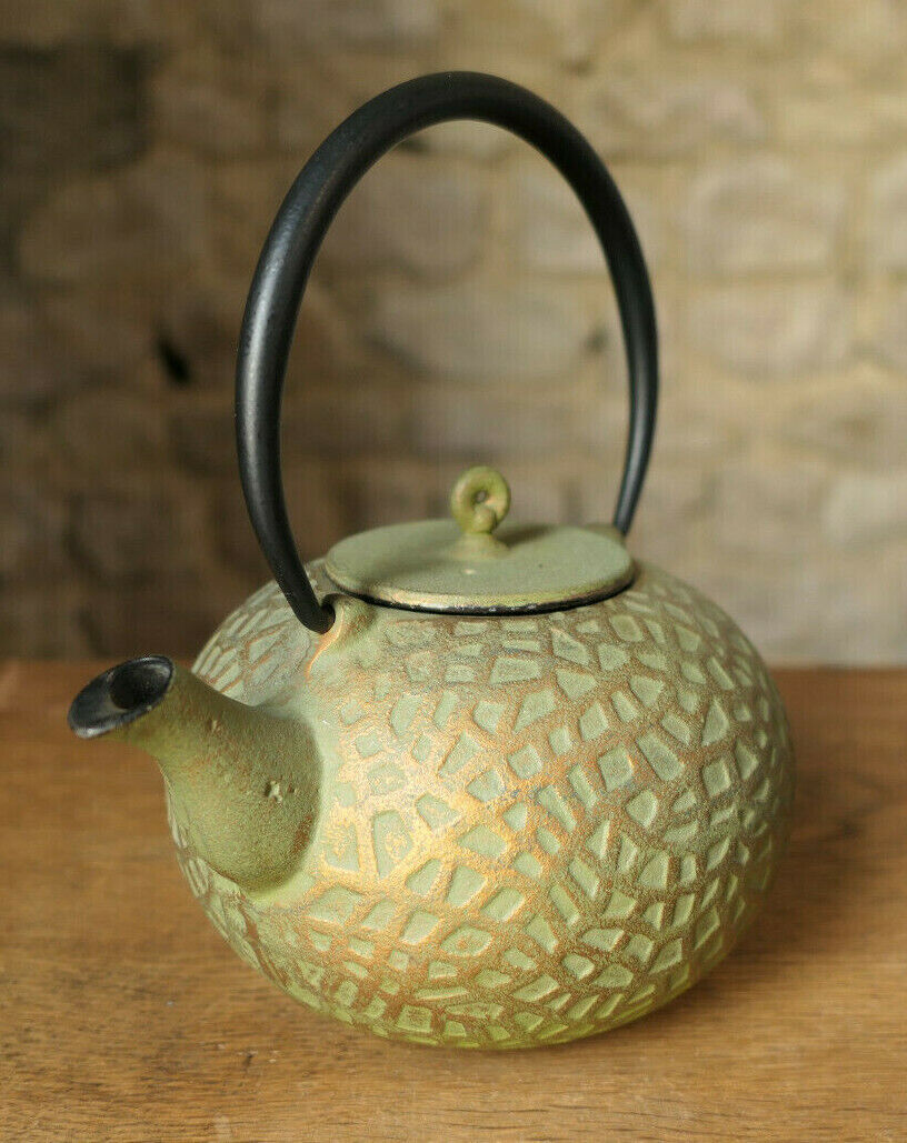 THEIERE EN FONTE VINTAGE CAST IRON JAPANESE TEA-POT JAPAN TEA DECO