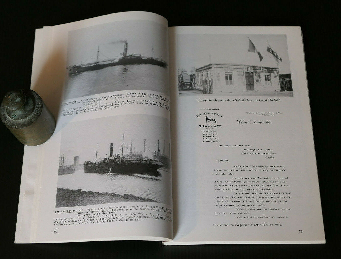 NAVALE CAENNAISE UN SIECLE ET DEMI D'HISTOIRE / MARINE SNC CAEN NORMANDIE 1996