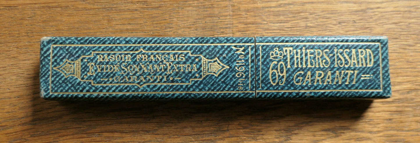 ANCIEN BOITE DE RASOIR COUPE-CHOUX THIERS-ISSARD 1196BIS LAME SUPER AIRTE