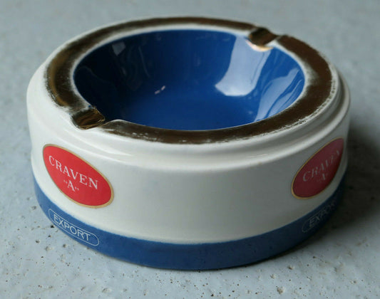 ANCIEN CENDRIER CERAMIQUE MOULIN DES LOUPS ORCHIES CRAVEN A CIGARETTES TABAC