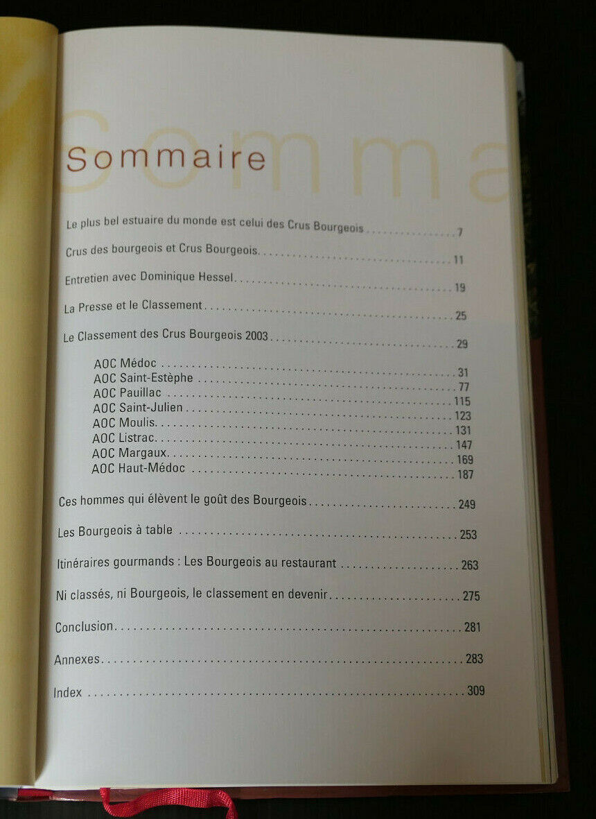 LE MEDOC ET SES CRUS BOURGEOIS / OENOLOGIE VIN BORDEAUX / EDITIONS FERET 2003