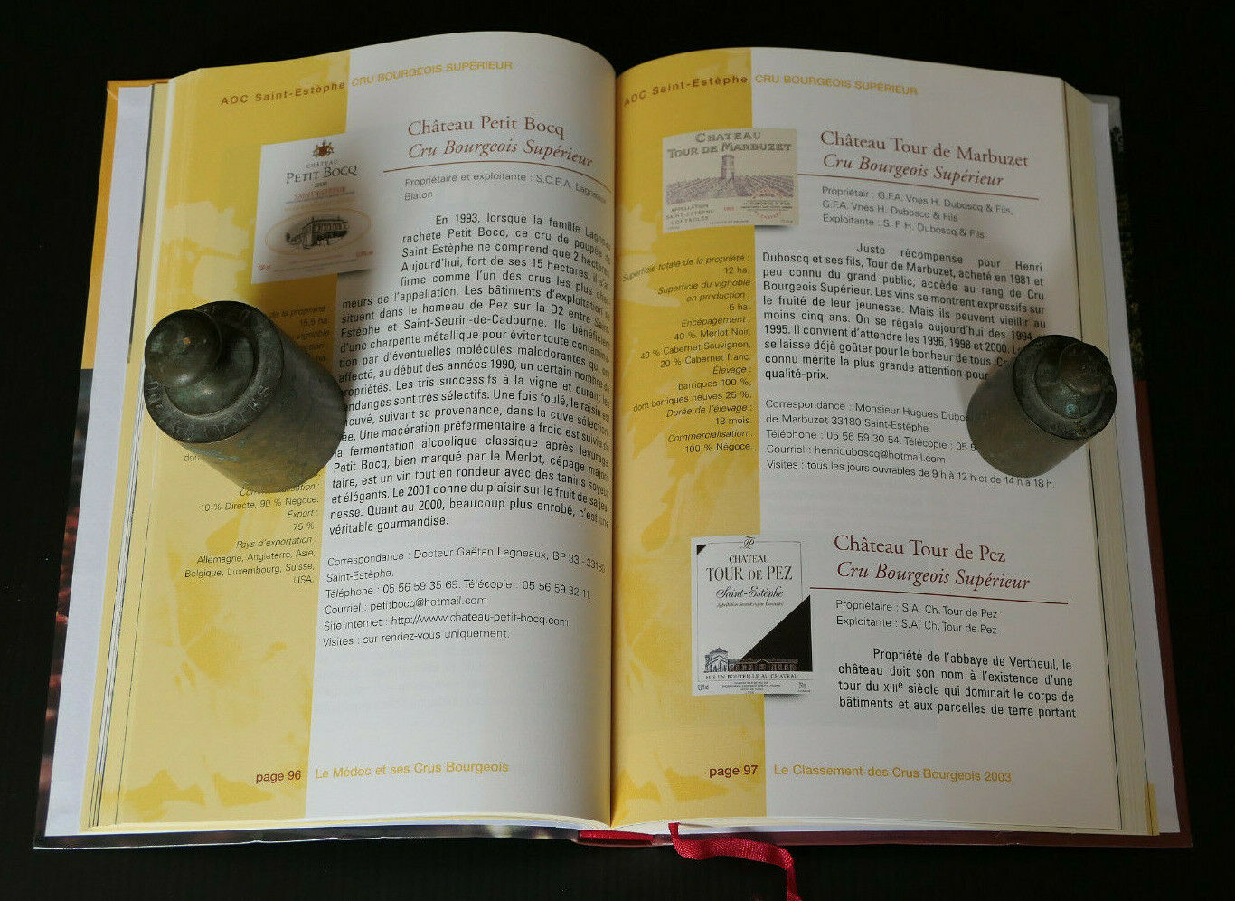 LE MEDOC ET SES CRUS BOURGEOIS / OENOLOGIE VIN BORDEAUX / EDITIONS FERET 2003