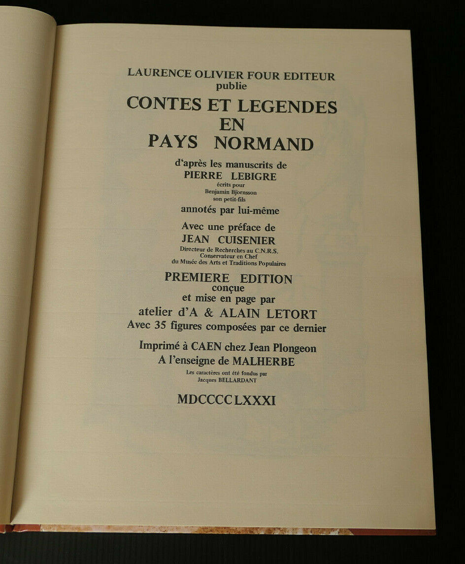 CONTES ET LEGENDES EN PAYS NORMAND / 1981 / NORMANDIE