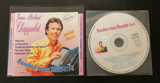 CD JEAN-ROBERT CHAPPELET / RENDEZ-VOUS MUSETTE VOL 4 / ACCORDEON / 18 TITRES
