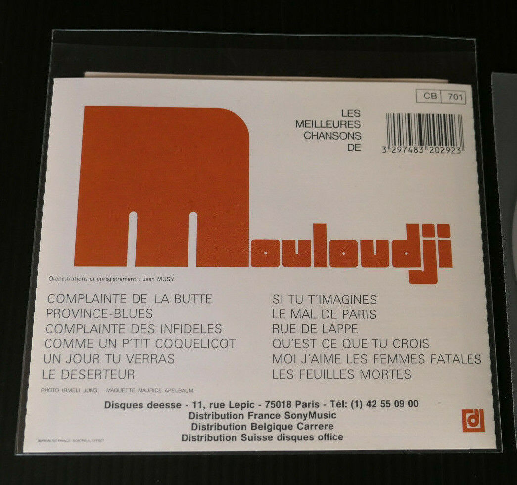CD LES MEILLEURES CHANSONS DE MOULOUDJI / DEESSE