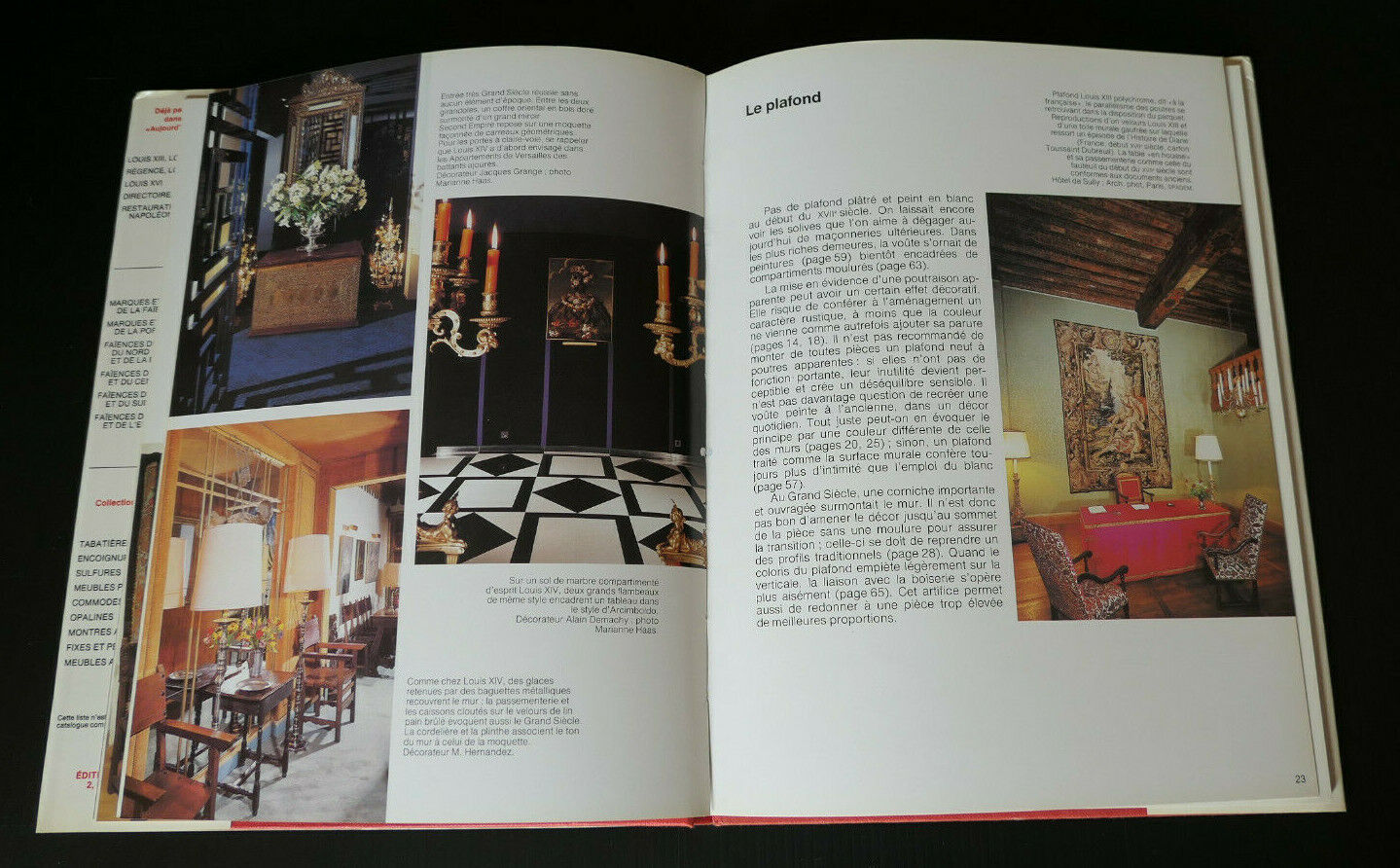 LOT DE 5 LIVRES CHARLES MASSIN / MOBILIER ANTIQUITES DECORATION ART STYLE