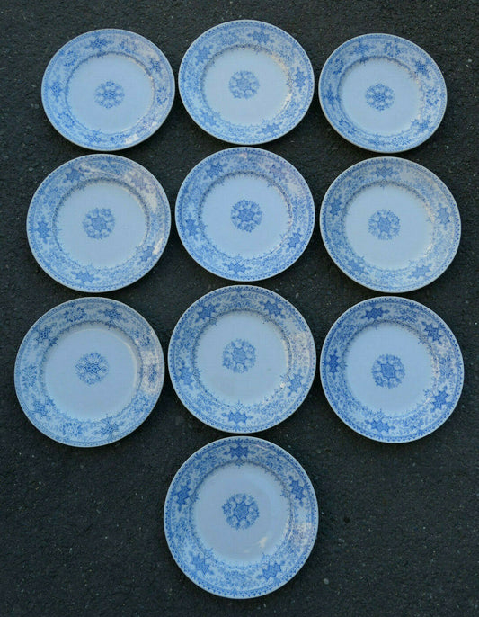 ANCIENNE ASSIETTE EN FAIENCE DE SARREGUEMINES U&C MODELE ASIA / LOT X 10