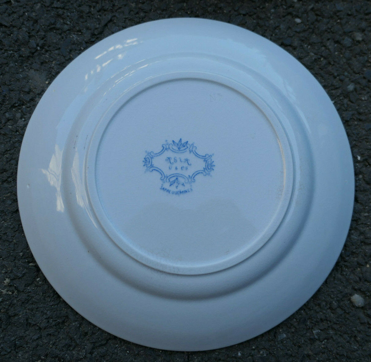 ANCIENNE ASSIETTE EN FAIENCE DE SARREGUEMINES U&C MODELE ASIA / LOT X 10