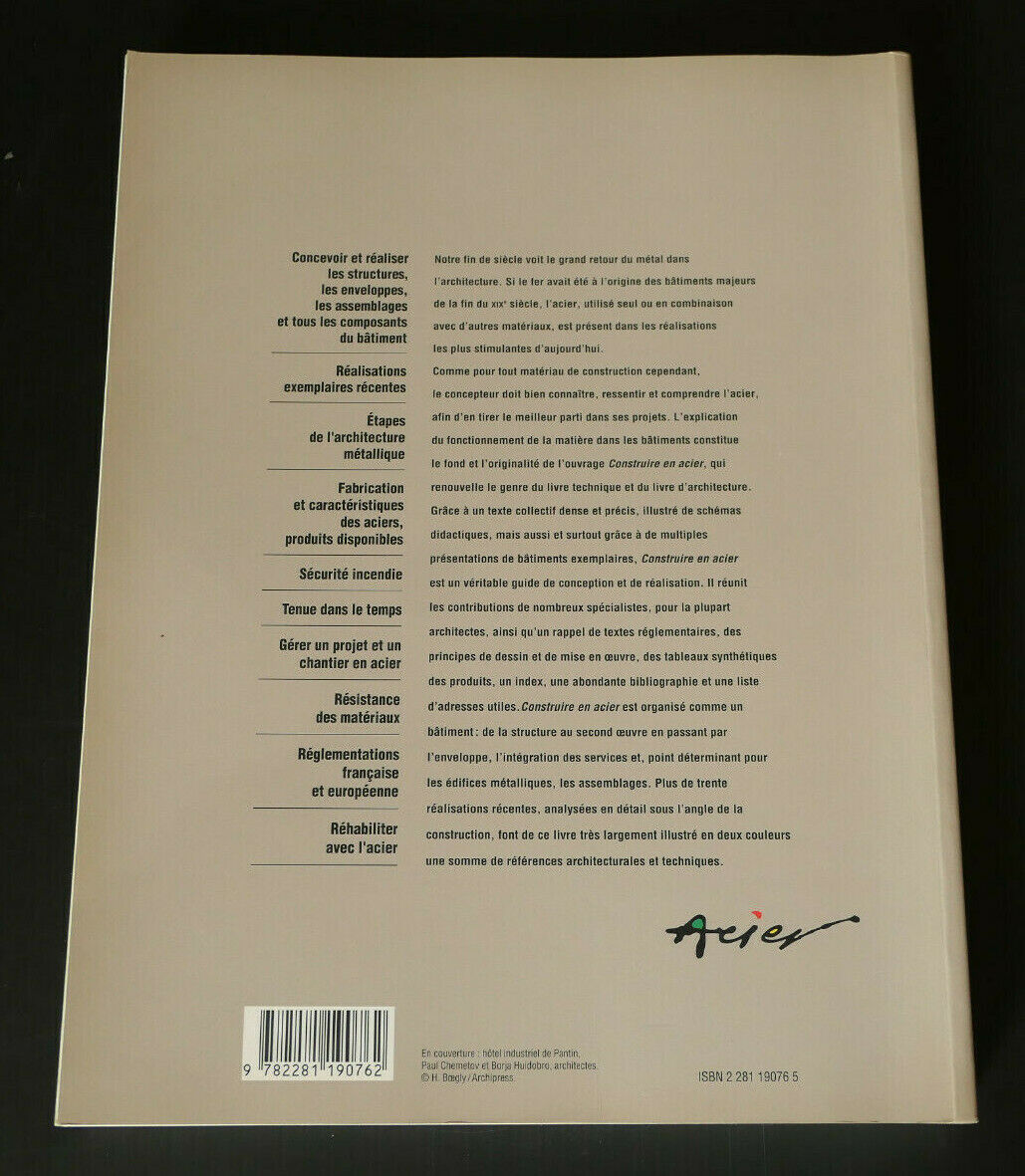 CONSTRUIRE EN ACIER / ARCHITECTURE INGENIERIE TECHNIQUE / LE MONITEUR 1993