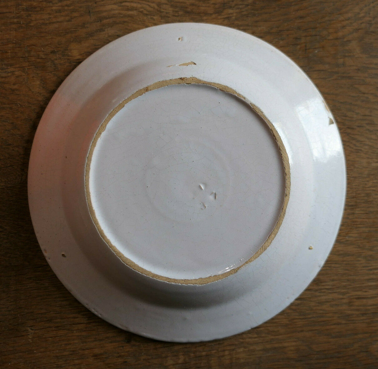 ASSIETTE CREUSE EN FAIENCE CERAMIQUE CRAQUELEE MOUSTIERS OU MARTRES TOLOSANE