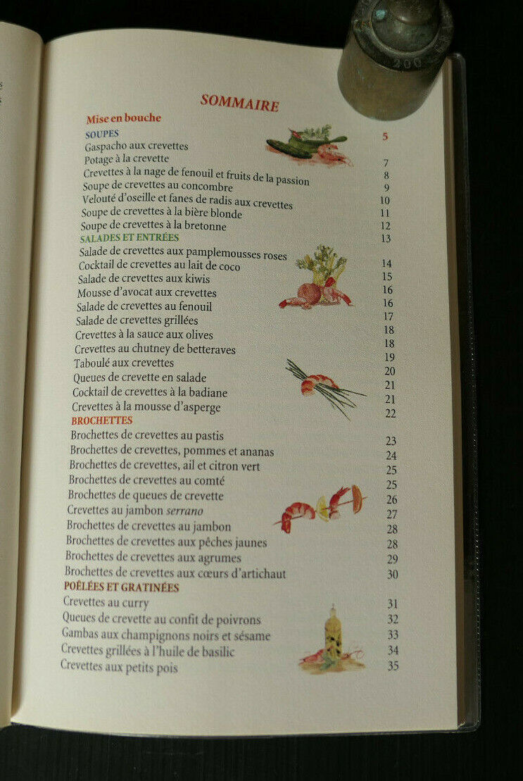CREVETTES JE VOUS AIME / VALERIE GAUDANT / RECETTES CUISINE 2008