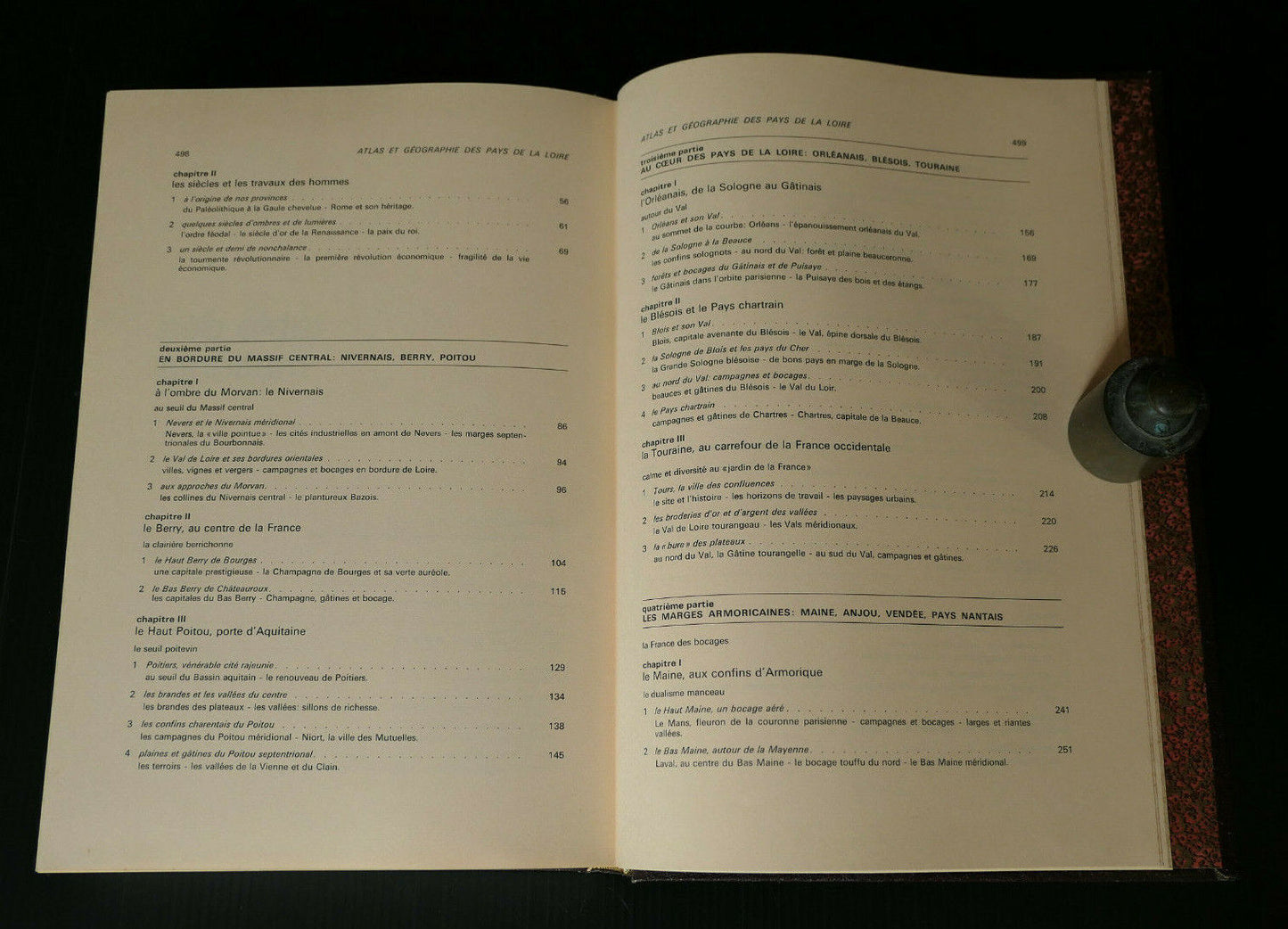 ATLAS ET GEOGRAPHIE DE LA FRANCE MODERNE LES PAYS DE LA LOIRE / FLAMMARION 1978