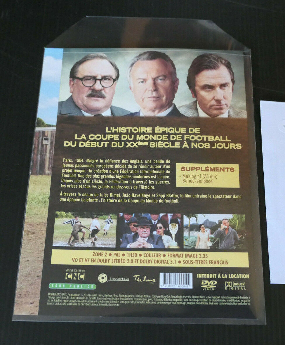 DVD UNITED PASSIONS / GERARD DEPARDIEU / SAM NEILL / TIM ROTH / 2014