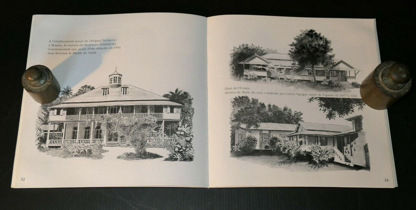 PERLES DE TAHITI / ARCHITECTURE TROPICALE DE TAHITI / COLLECTION SURVOL 1991/92