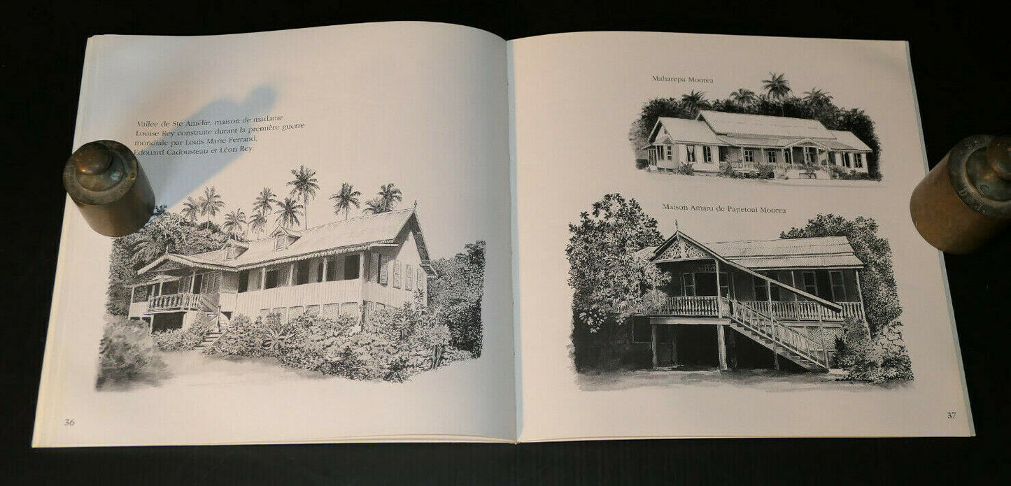PERLES DE TAHITI / ARCHITECTURE TROPICALE DE TAHITI / COLLECTION SURVOL 1991/92
