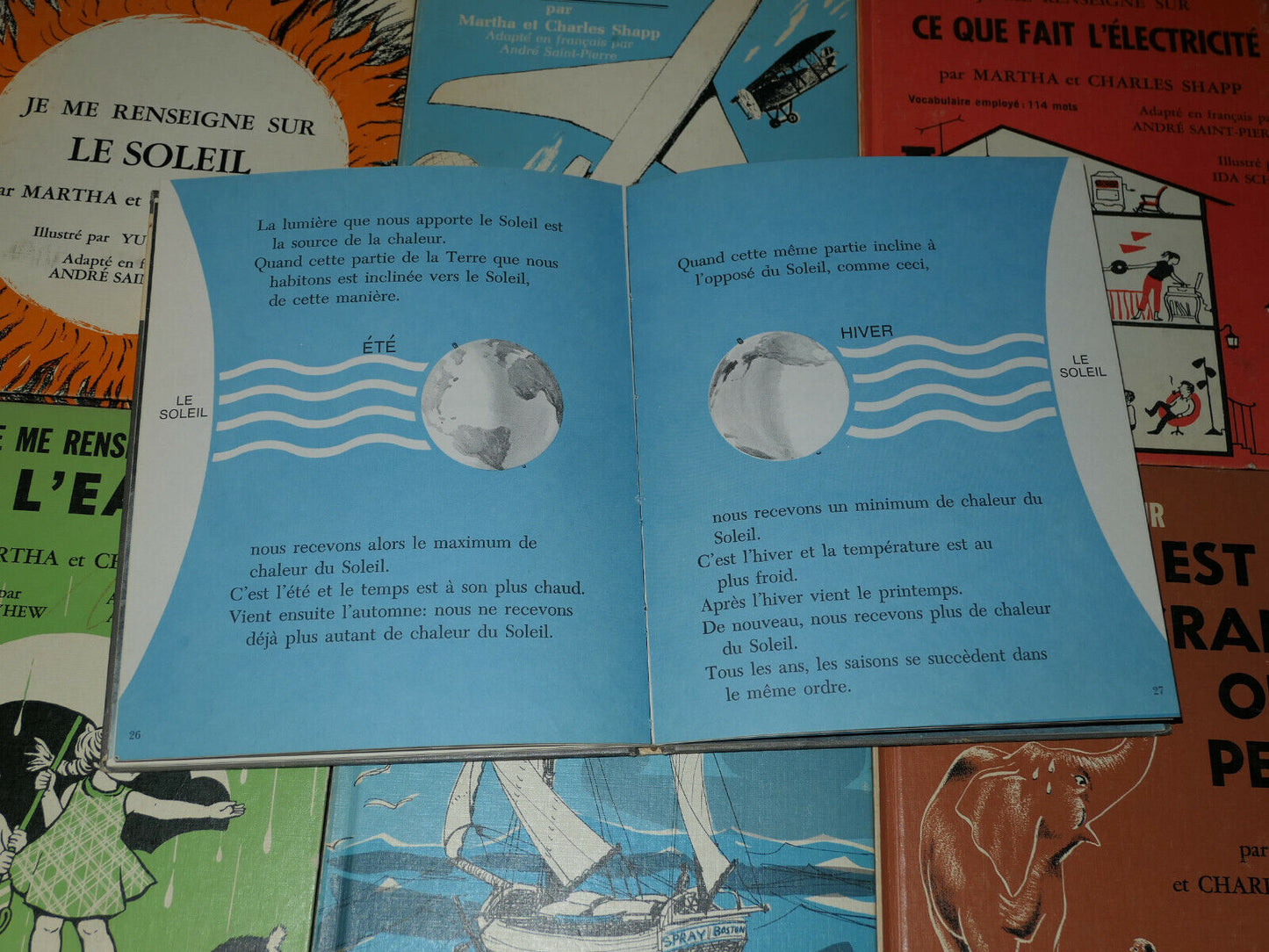 RARE LOT DE LIVRES ENFANCE ECOLE SCOLAIRE / JE ME RENSEIGNE SUR / SHAPP CANADA